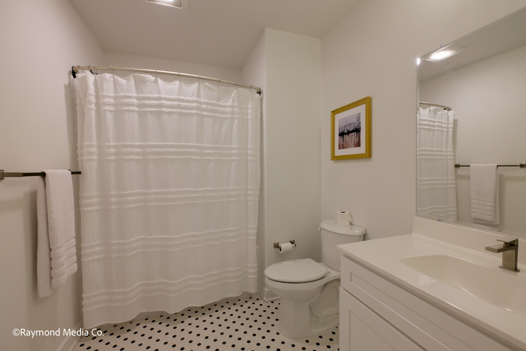 Clean modern apartment bathroom in Maine